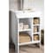 James Martin Vanities Alicante 24in Single Vanity, Glossy White, Brushed Nickel w/ White Glossy Composite Stone Top E110V24GWBNKWG - alternate 3